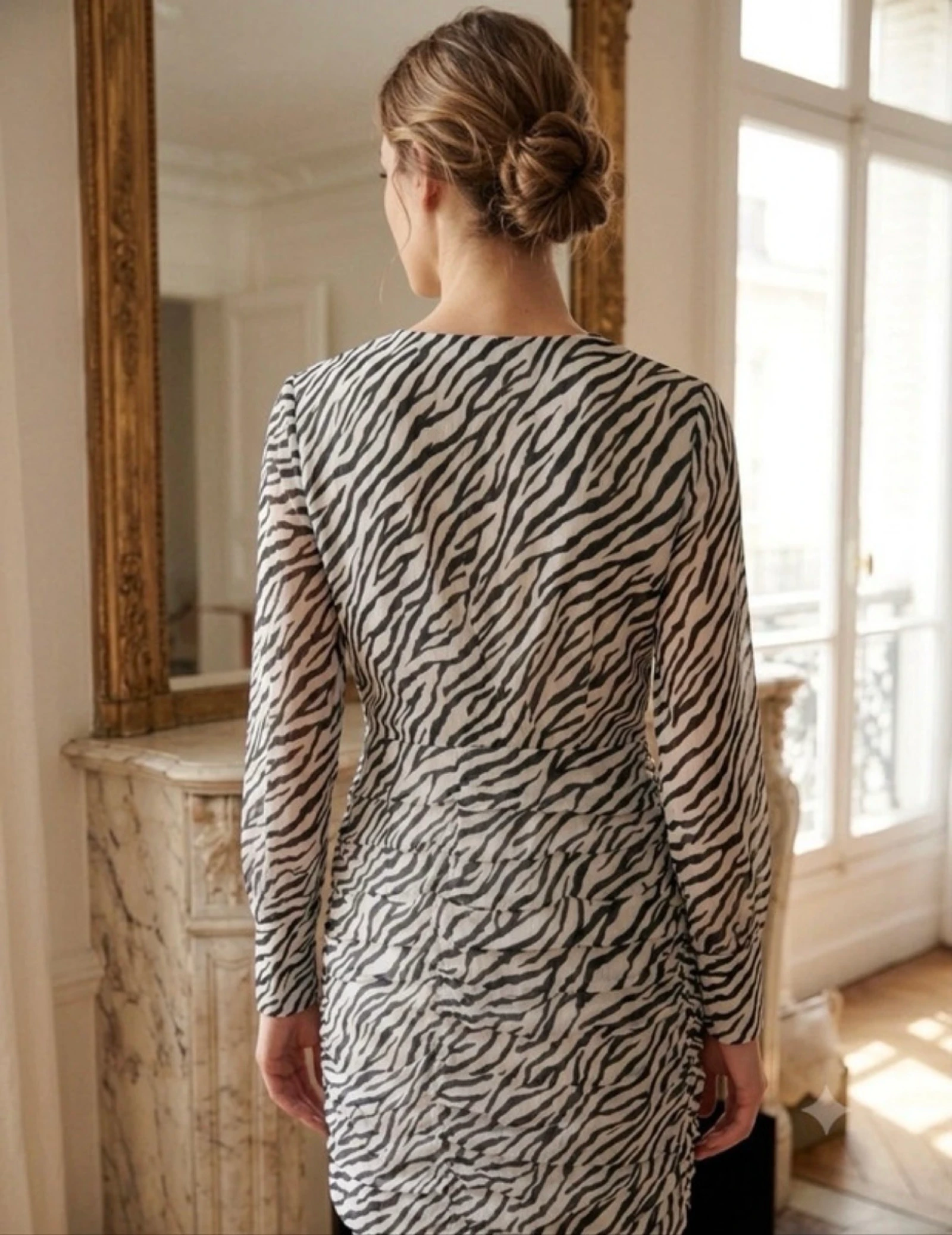 Robe Maje nova com etiqueta motivo zebra – photo 2